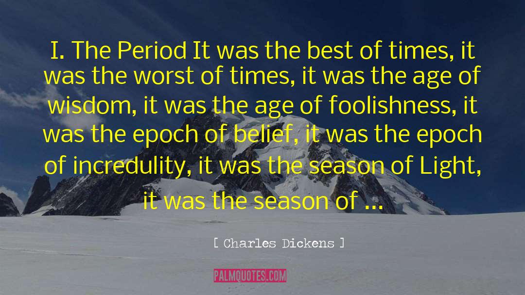The Season quotes by Charles Dickens