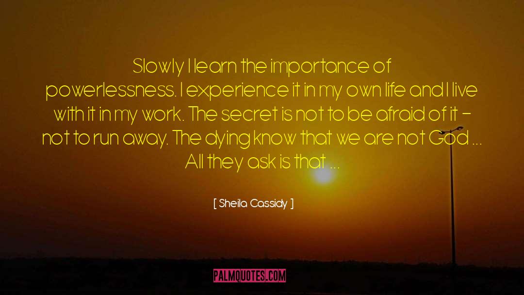 The Secret Of Love quotes by Sheila Cassidy