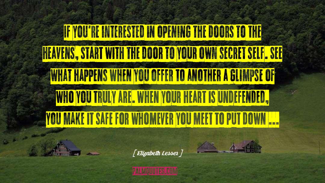 The Secret World quotes by Elizabeth Lesser