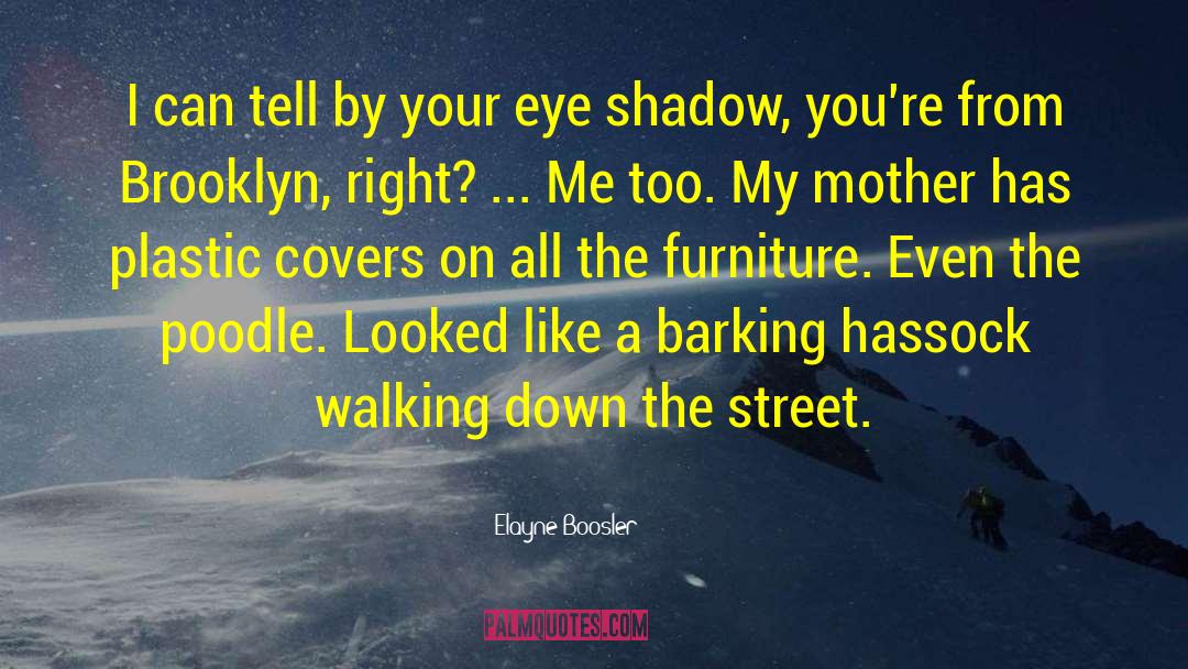 The Shadow Knows quotes by Elayne Boosler