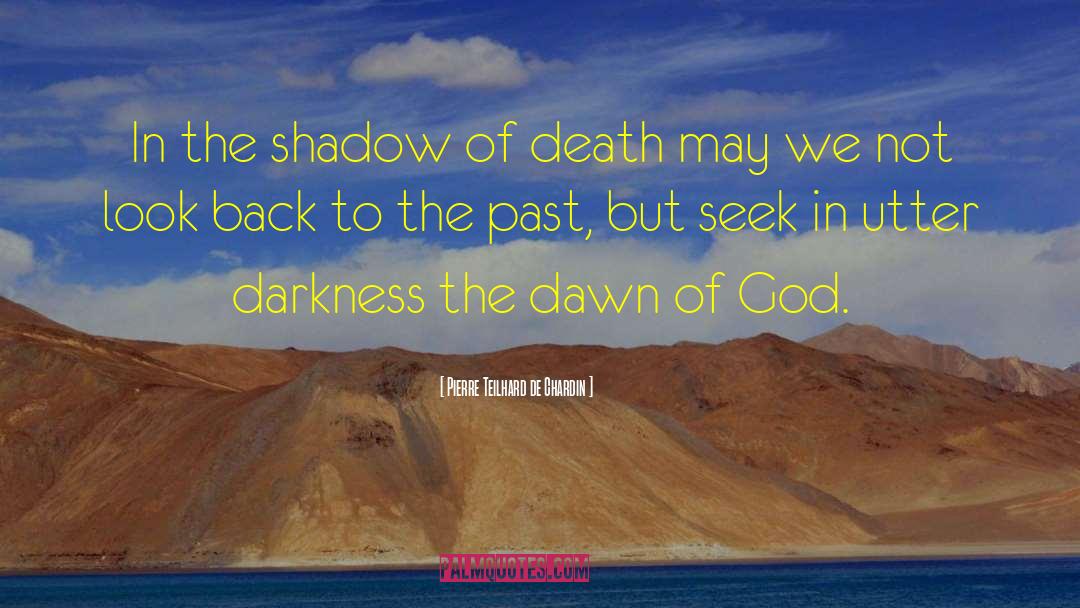 The Shadow Of Death quotes by Pierre Teilhard De Chardin