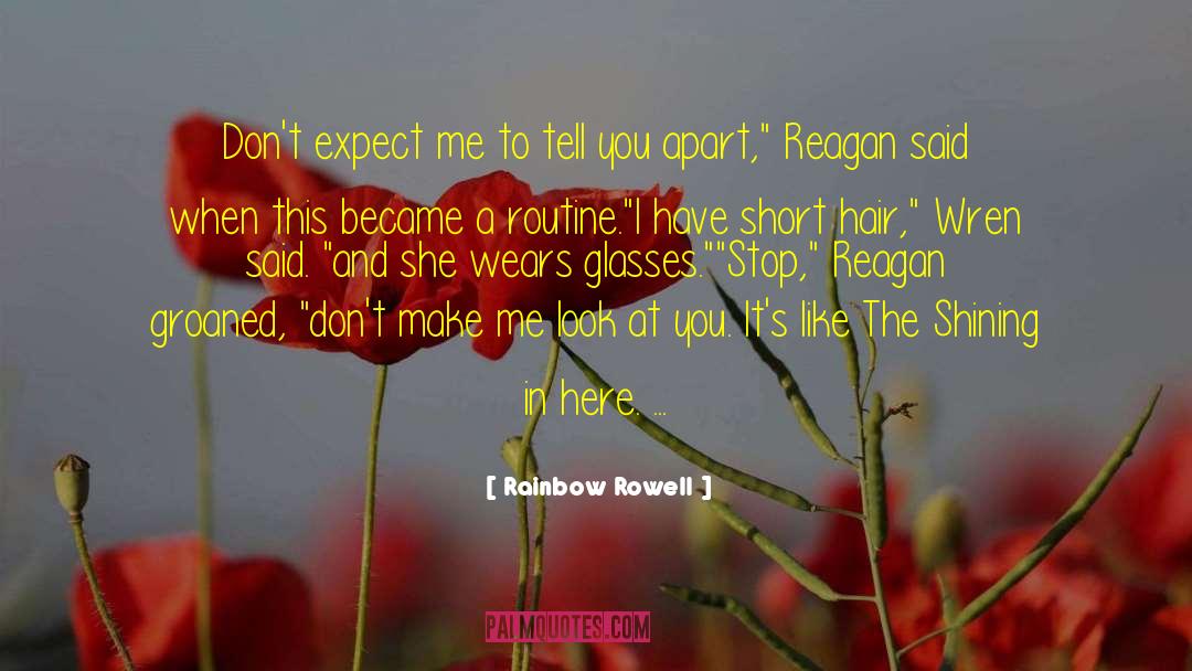The Shining quotes by Rainbow Rowell