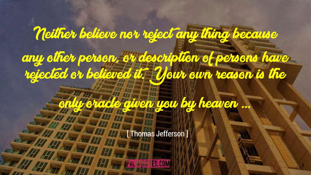 The Sibylline Oracle quotes by Thomas Jefferson