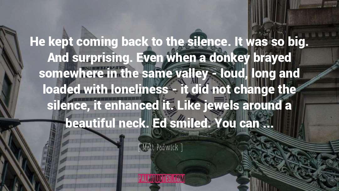 The Silence quotes by Matt Padwick