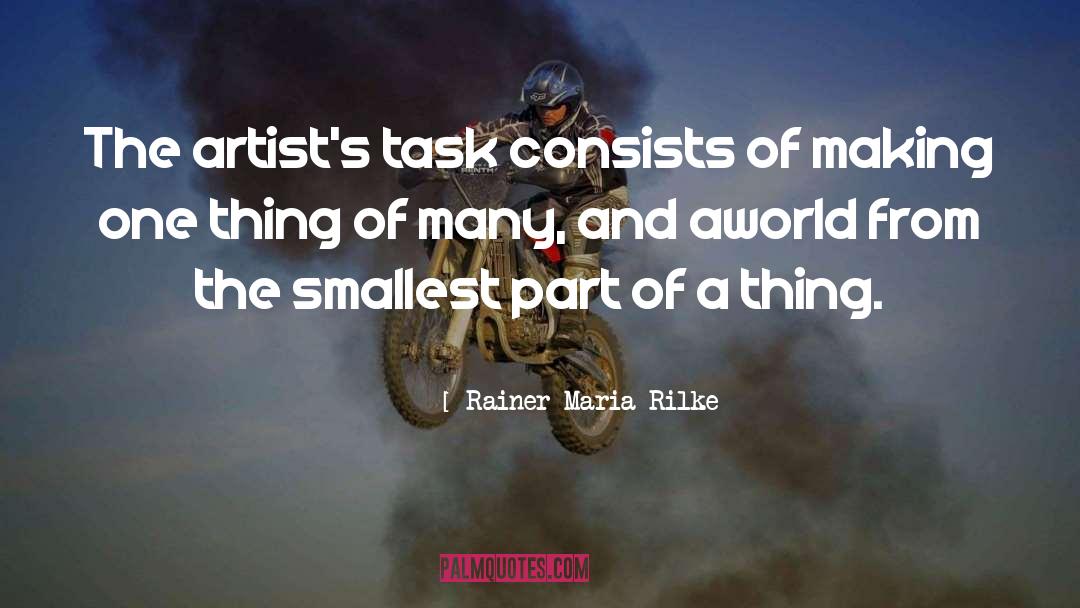 The Smallest Part quotes by Rainer Maria Rilke