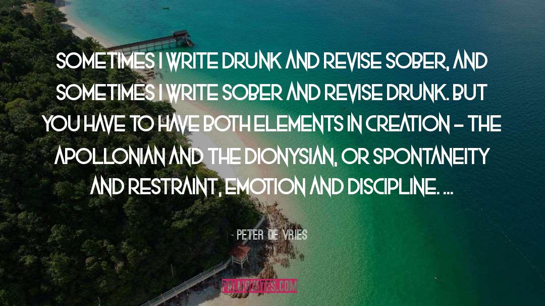 The Sober World quotes by Peter De Vries