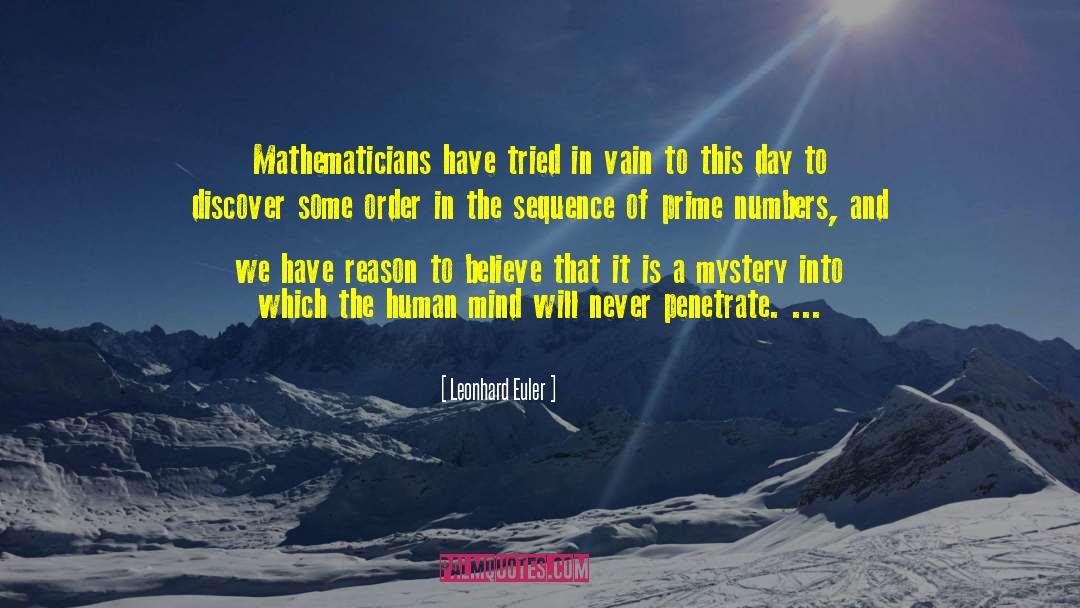 The Solitute Of Prime Numbers quotes by Leonhard Euler