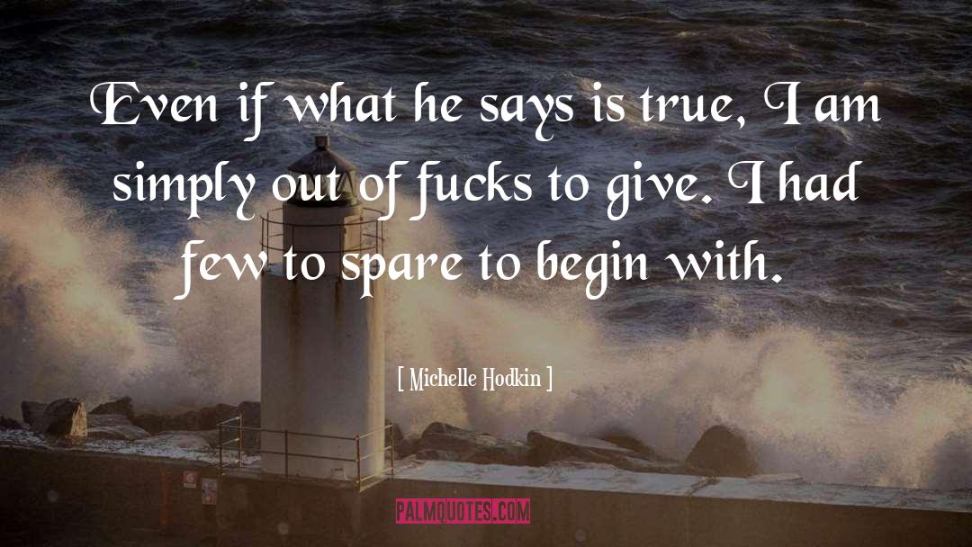 The Spare quotes by Michelle Hodkin