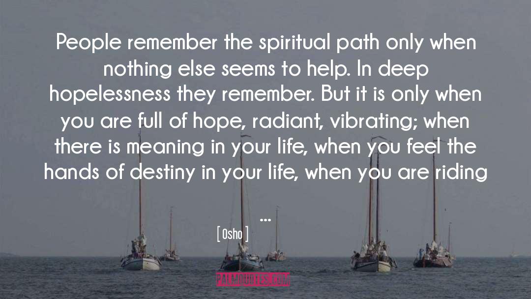 The Spiritual Path quotes by Osho