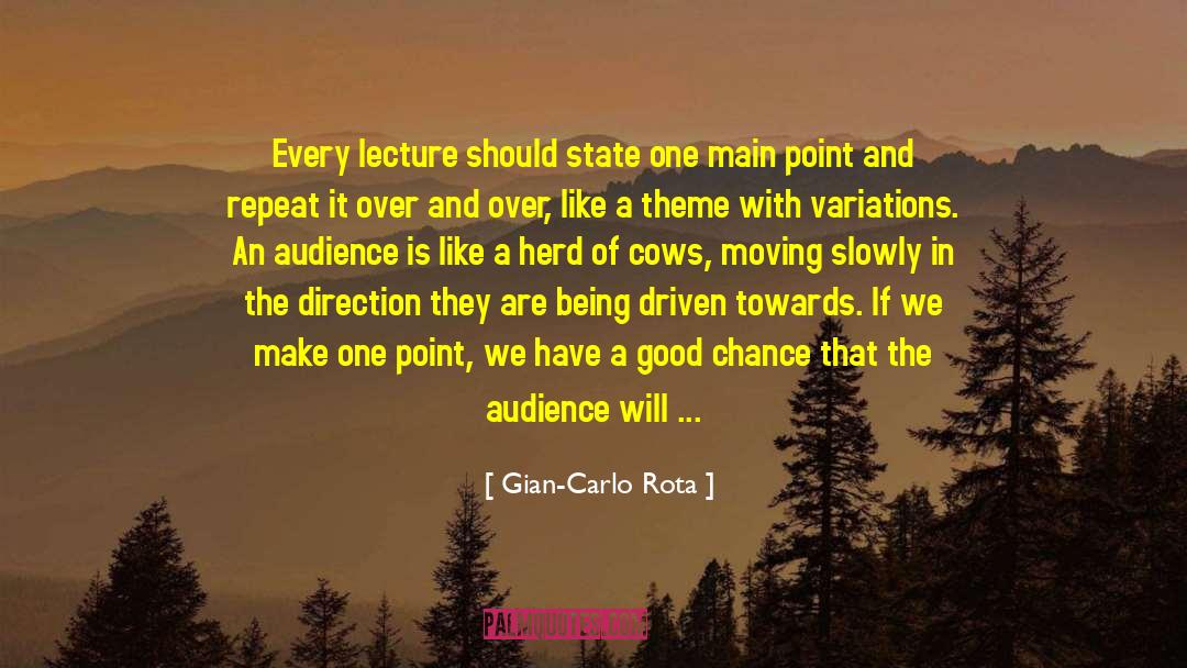 The State Of The Nation quotes by Gian-Carlo Rota
