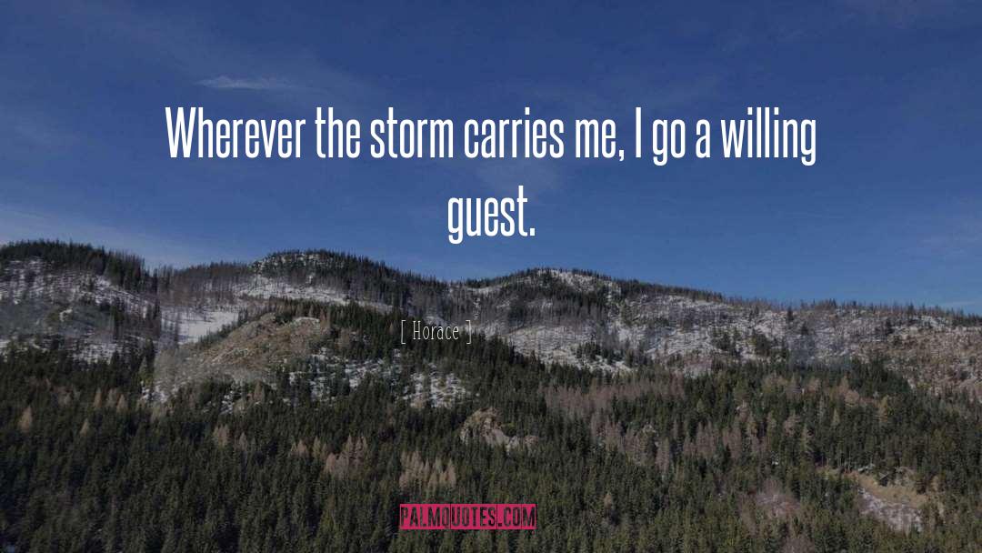 The Storm Clearing quotes by Horace