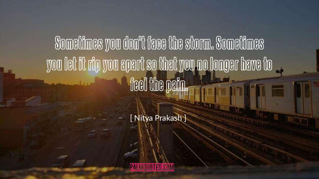 The Storm quotes by Nitya Prakash