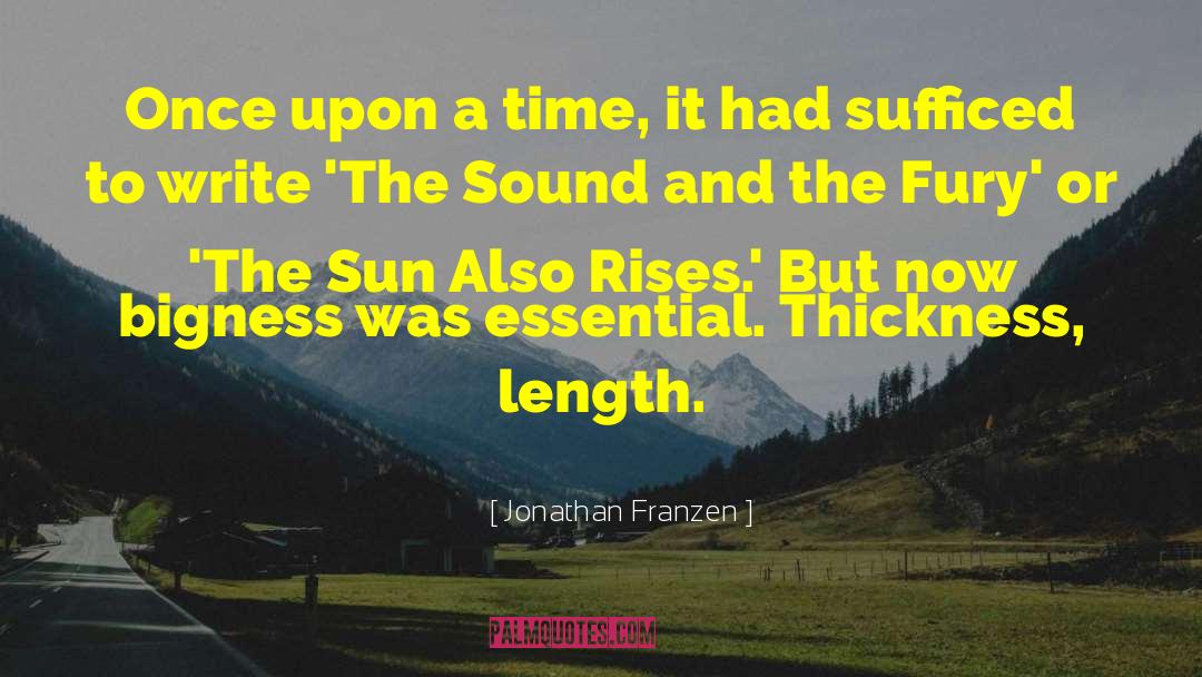 The Sun Also Rises quotes by Jonathan Franzen