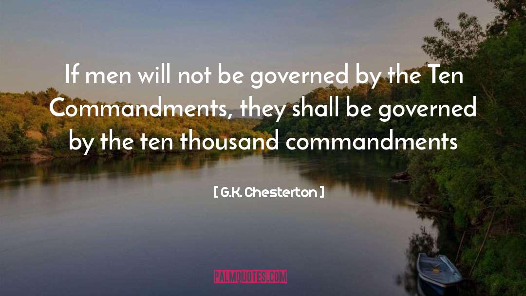 The Ten Commandments quotes by G.K. Chesterton