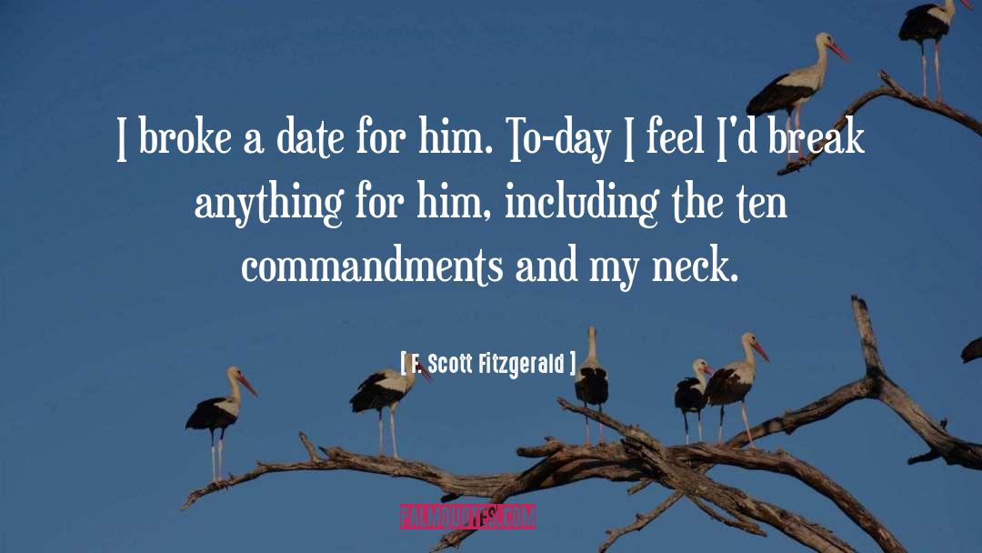 The Ten Commandments quotes by F. Scott Fitzgerald