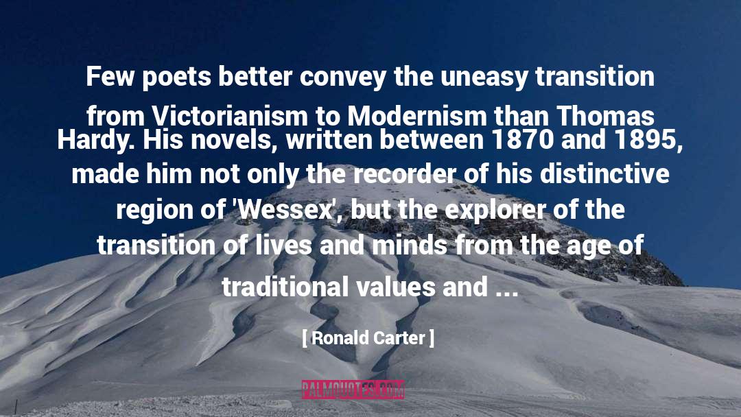 The Transition quotes by Ronald Carter