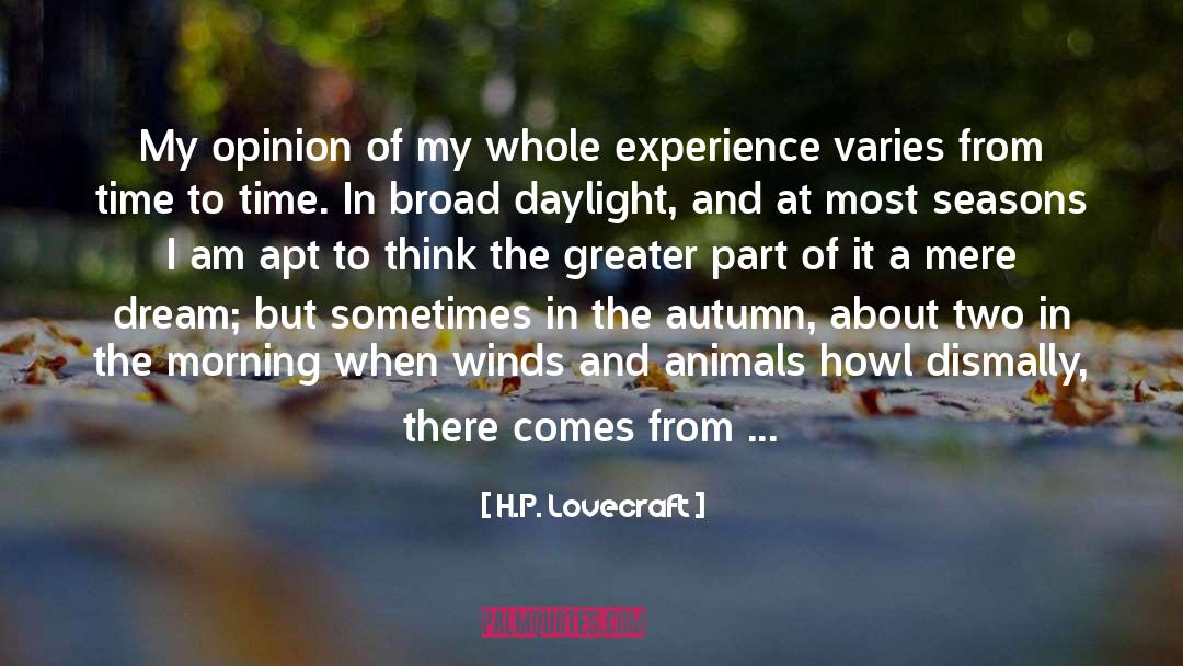 The Transition quotes by H.P. Lovecraft