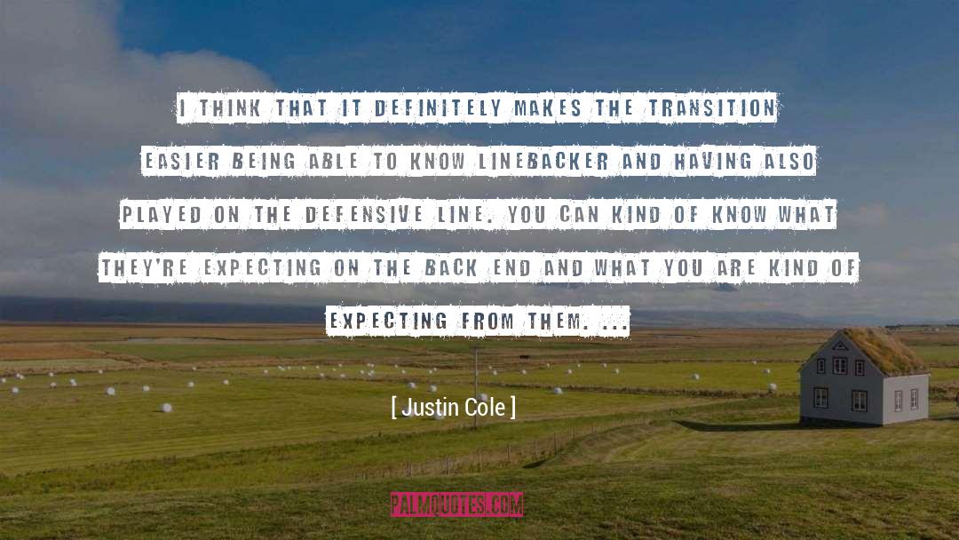 The Transition quotes by Justin Cole