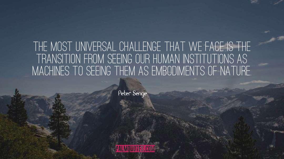 The Transition quotes by Peter Senge