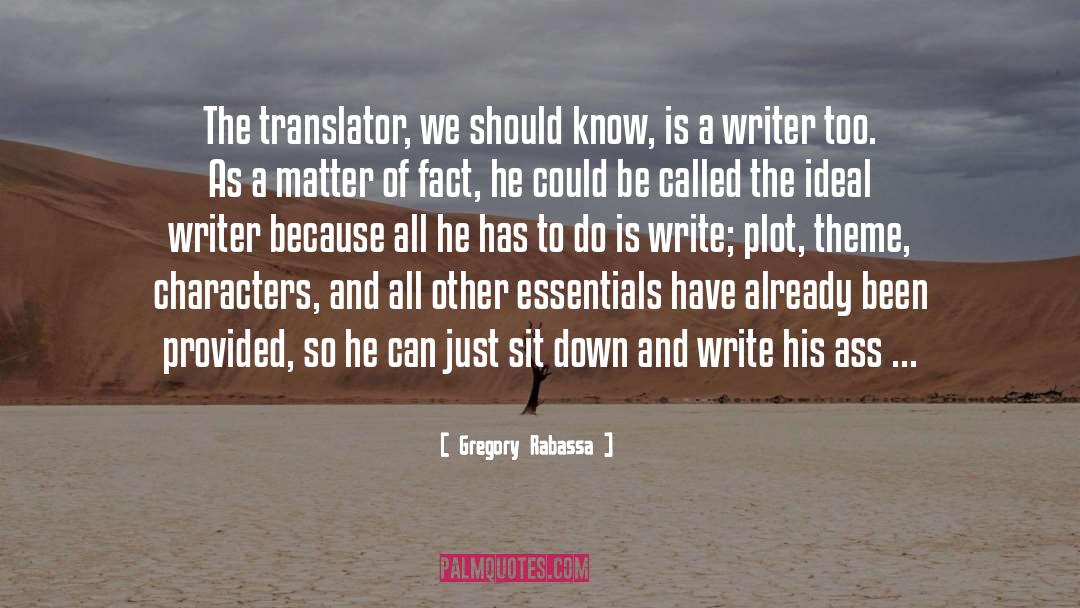 The Translator quotes by Gregory Rabassa