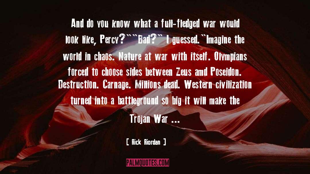 The Trojan War quotes by Rick Riordan