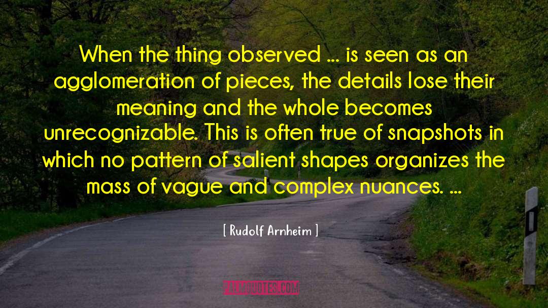 The True Meaning Of Wild quotes by Rudolf Arnheim