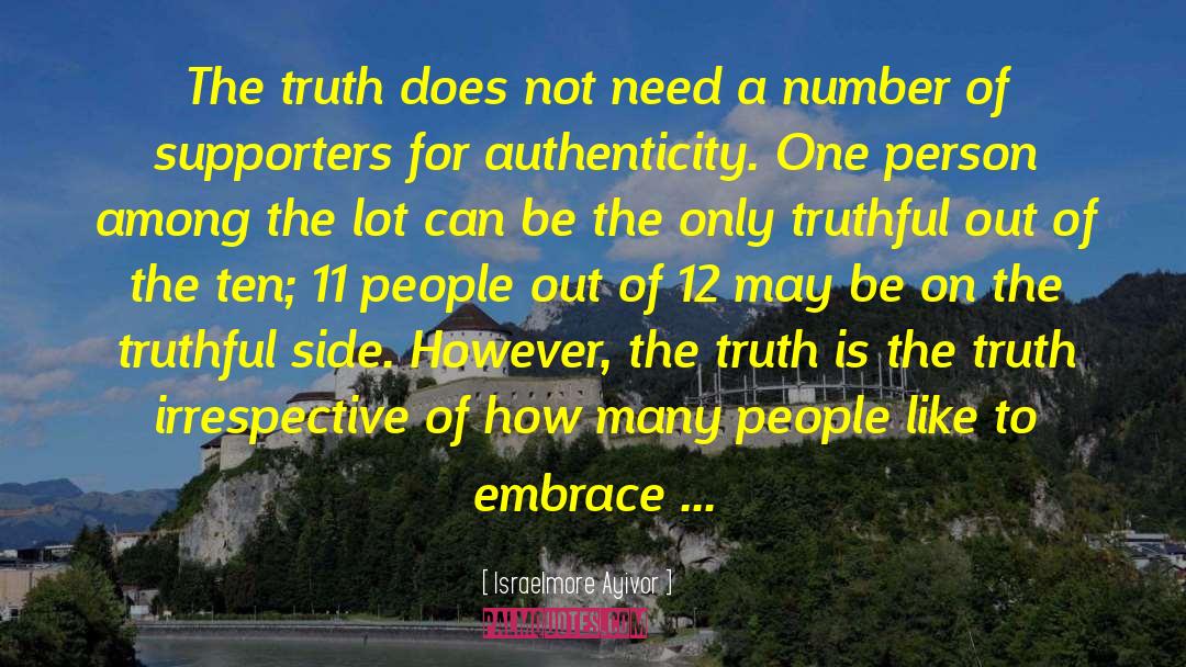The Truth Is The Truth quotes by Israelmore Ayivor