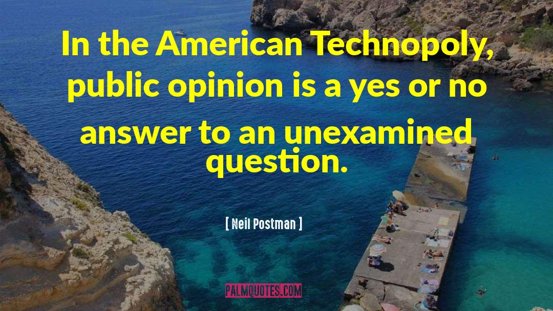 The Unexamined Life quotes by Neil Postman