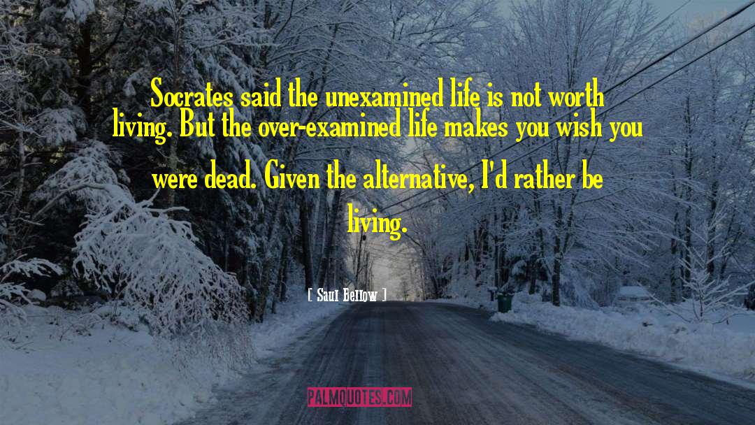 The Unexamined Life quotes by Saul Bellow