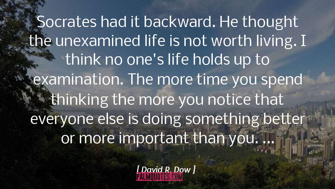 The Unexamined Life quotes by David R. Dow