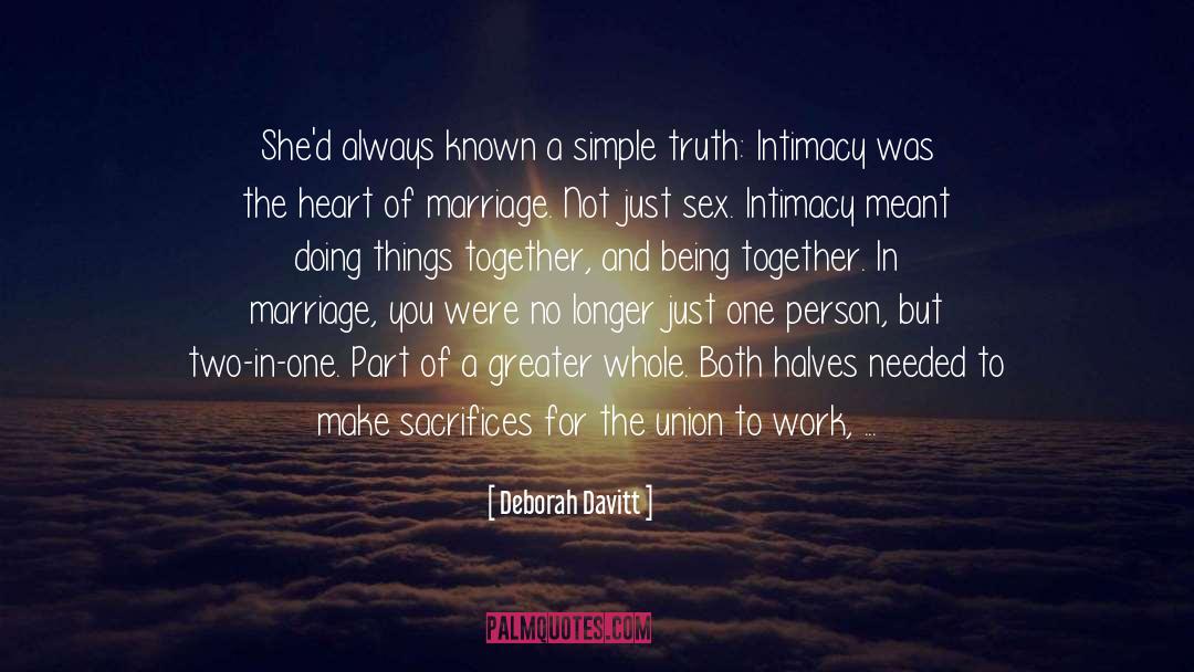 The Union Of The Two Sexes quotes by Deborah Davitt