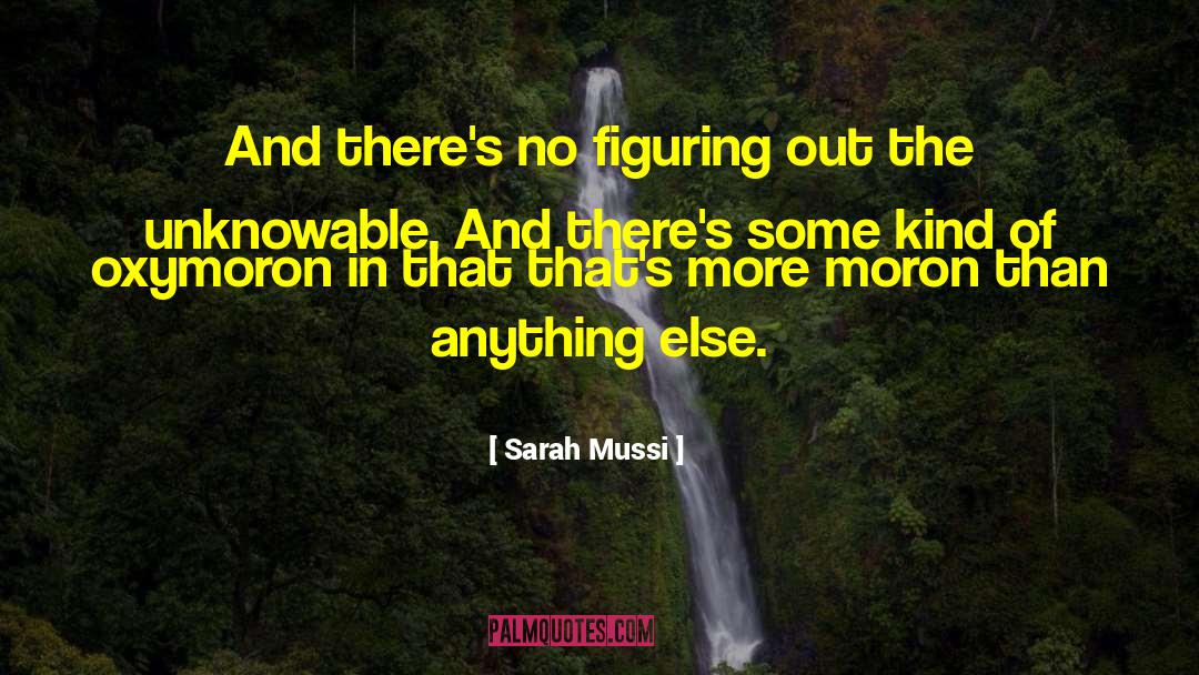 The Unknowable quotes by Sarah Mussi