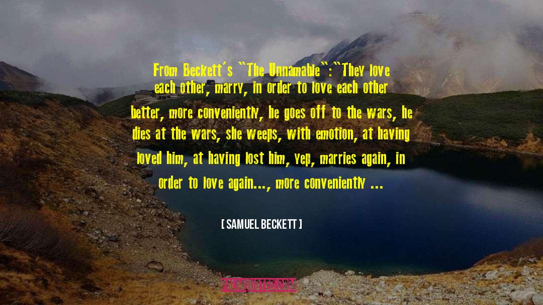 The Unnamable quotes by Samuel Beckett
