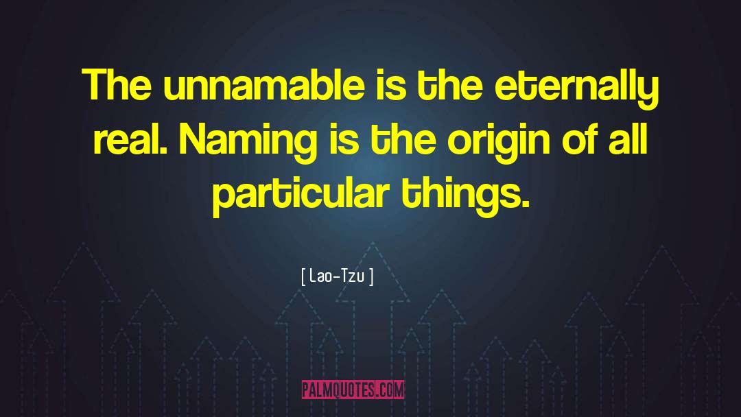 The Unnamable quotes by Lao-Tzu