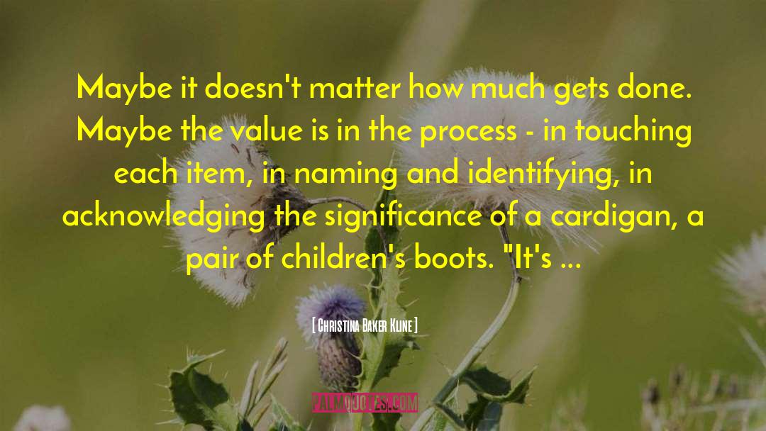 The Value In You quotes by Christina Baker Kline