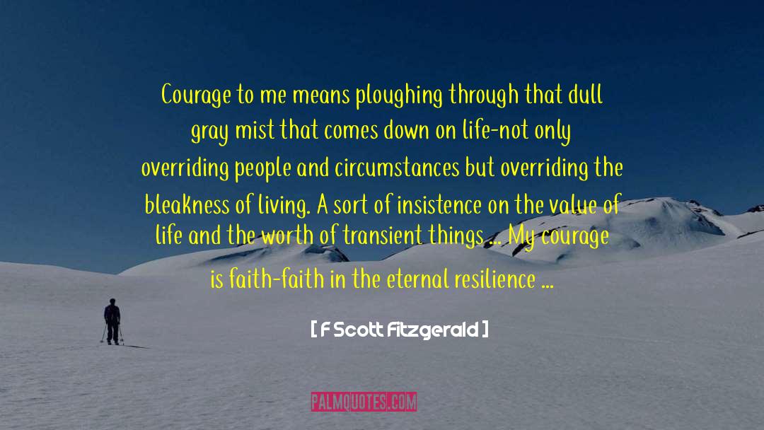 The Value Of Life quotes by F Scott Fitzgerald