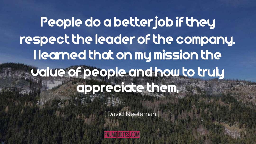 The Value Of People quotes by David Neeleman