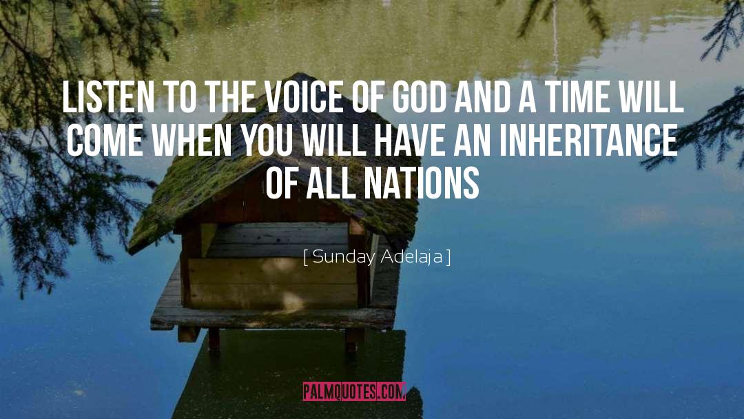 The Voice Of God quotes by Sunday Adelaja