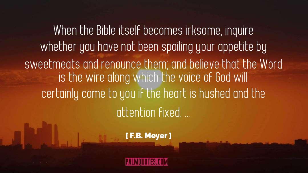 The Voice Of God quotes by F.B. Meyer
