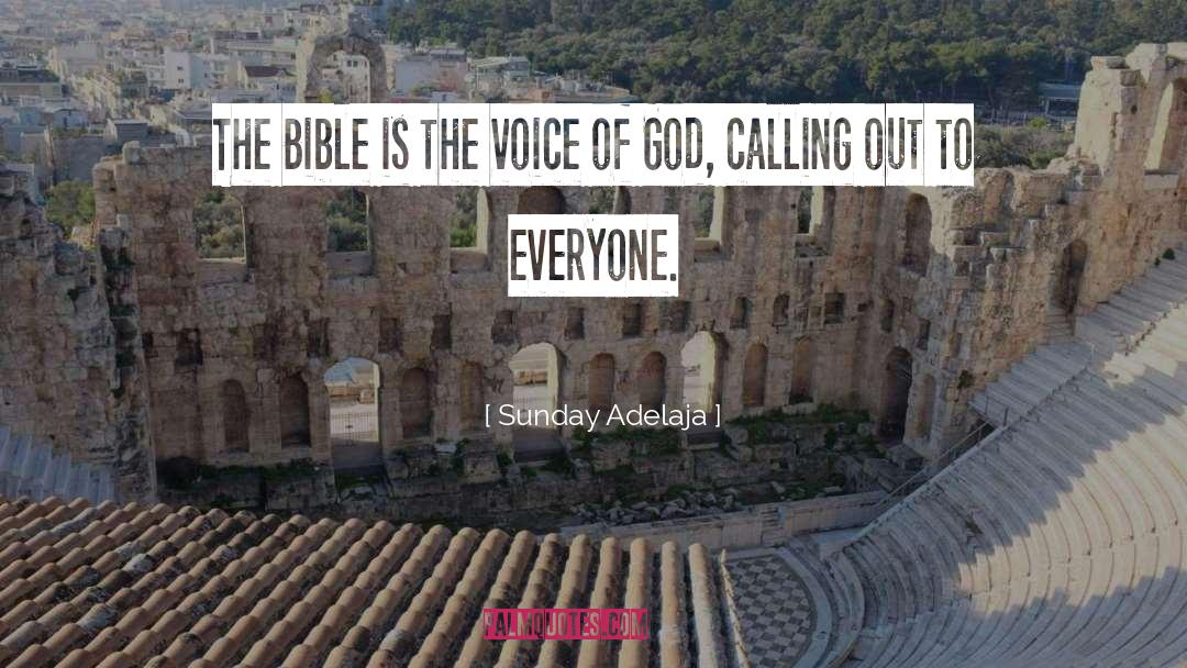 The Voice Of God quotes by Sunday Adelaja