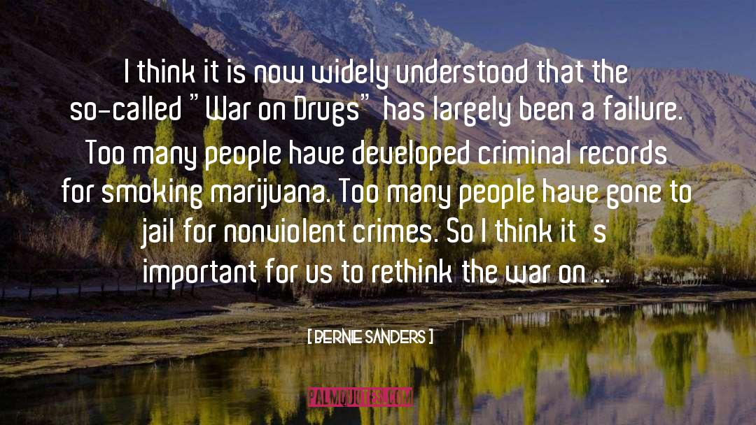 The War On Drugs quotes by Bernie Sanders