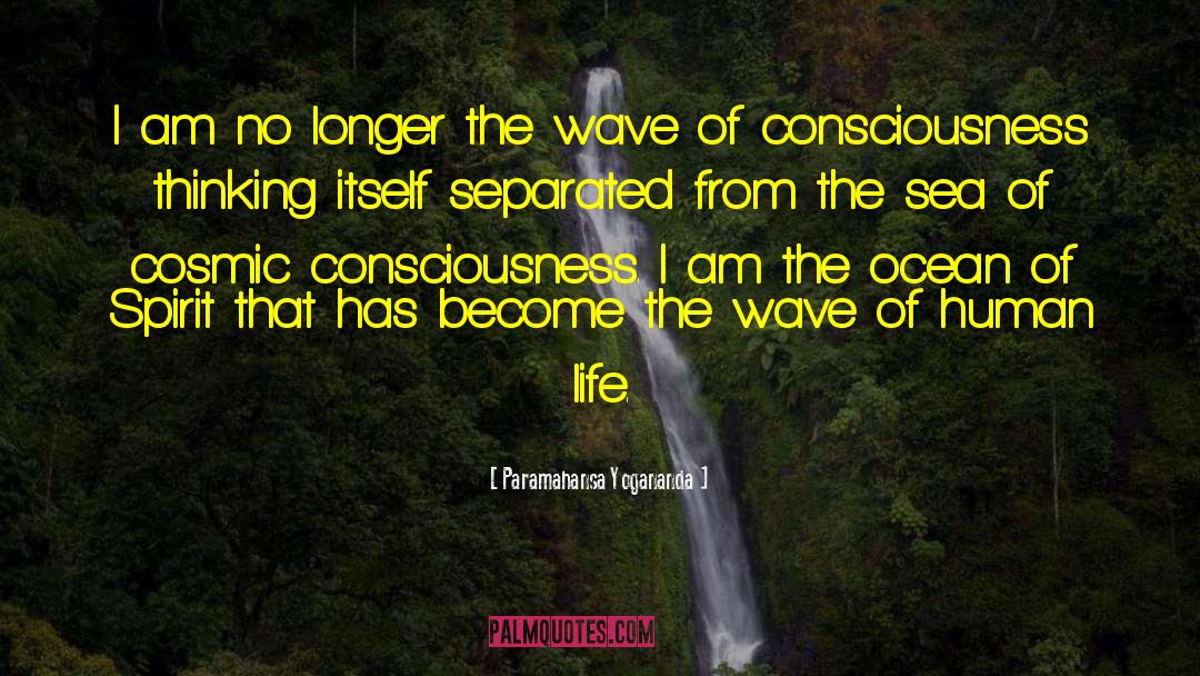 The Wave quotes by Paramahansa Yogananda