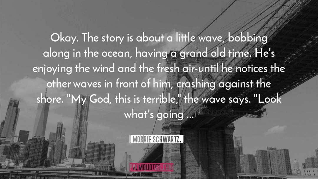 The Wave quotes by Morrie Schwartz.