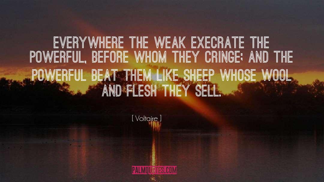 The Weak quotes by Voltaire
