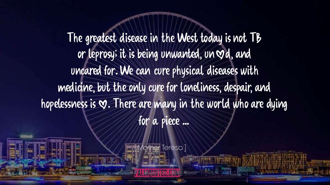 The West quotes by Mother Teresa