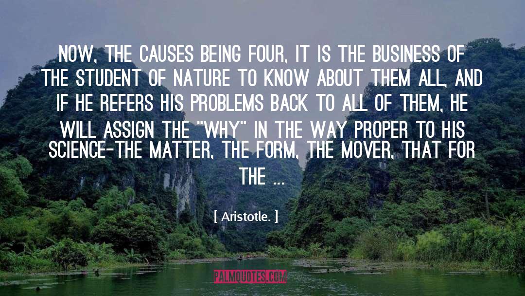 The Why quotes by Aristotle.
