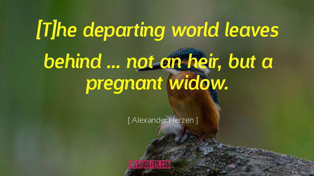 The Widow quotes by Alexander Herzen