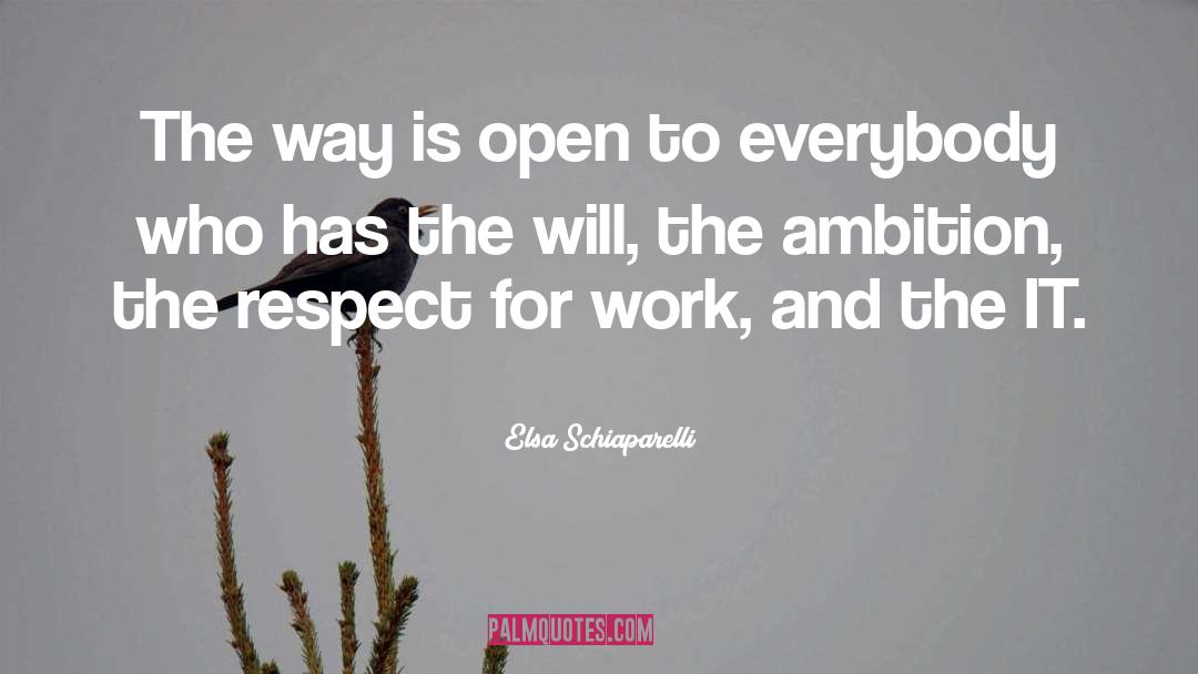 The Will quotes by Elsa Schiaparelli