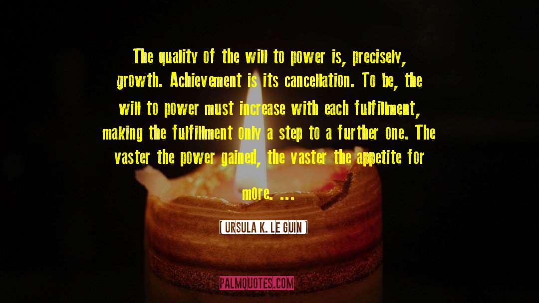 The Will To Power quotes by Ursula K. Le Guin