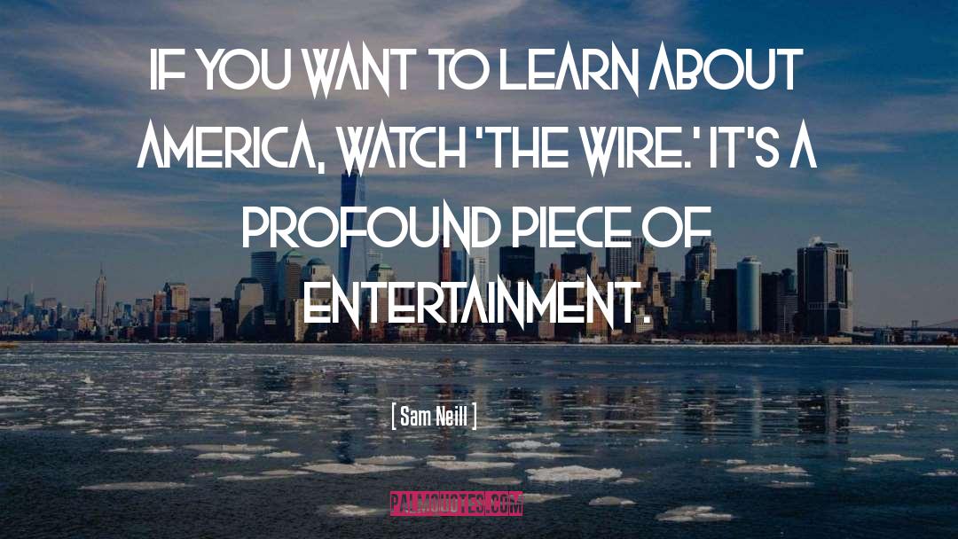 The Wire quotes by Sam Neill